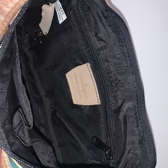 Anuschka Unique Hand Painted Leather Hobo Purse - Picture 9 of 15